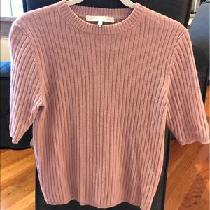 Naked Cashmere short sleeve ribbed top medium